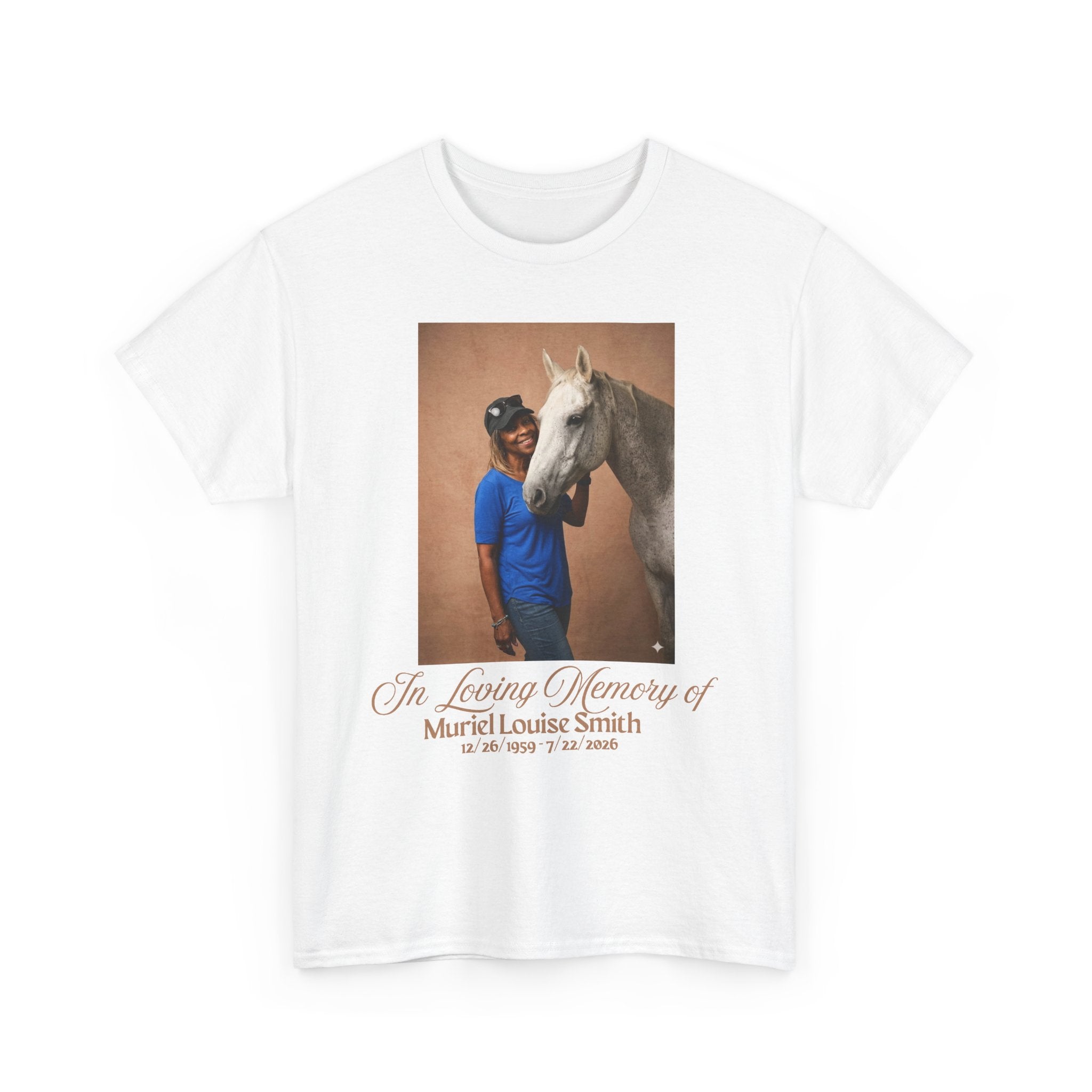 Copy of Memorial Photo T-Shirt — "In Loving Memory of Muriel Louise Smith" Tribute Tee