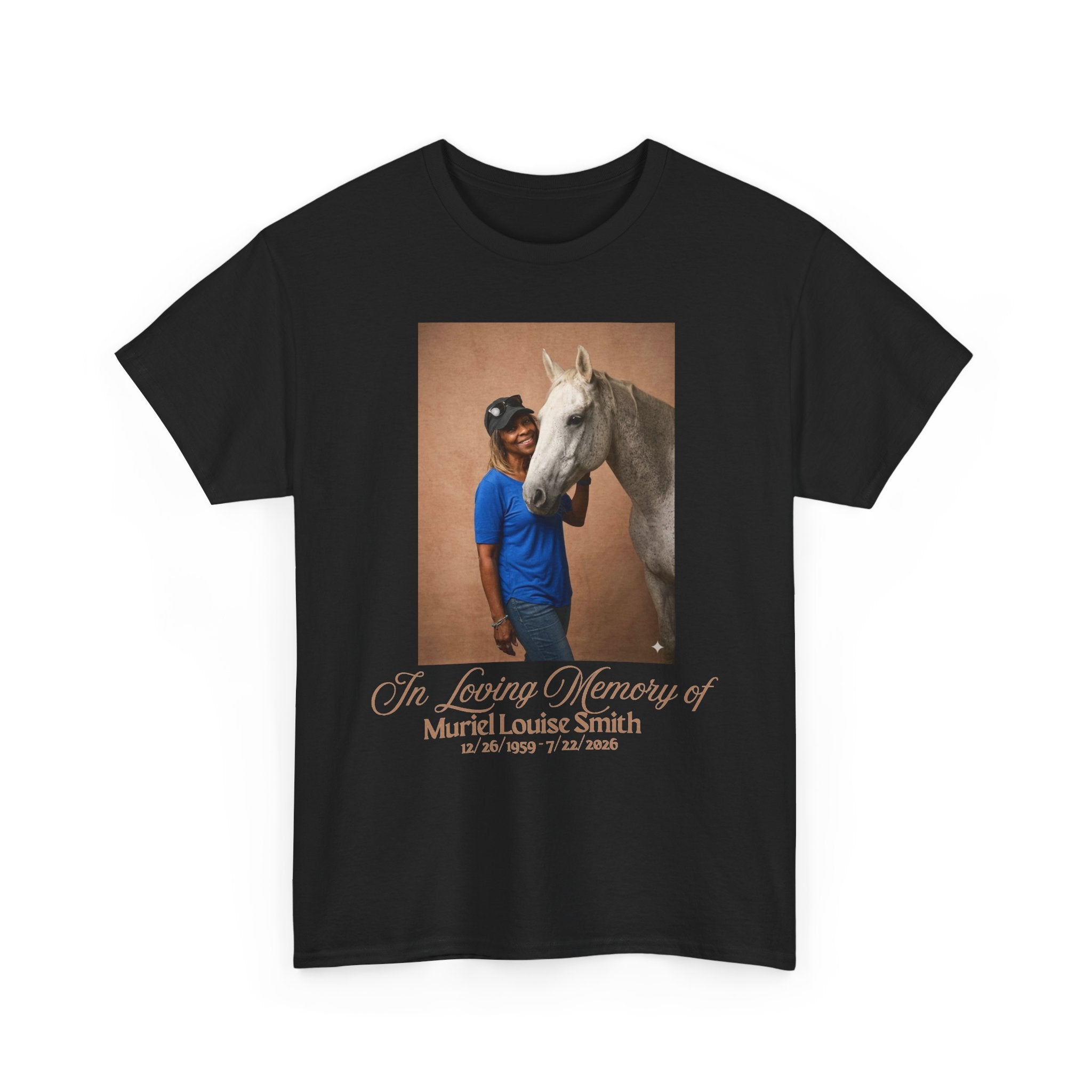 Copy of Memorial Photo T-Shirt — "In Loving Memory of Muriel Louise Smith" Tribute Tee