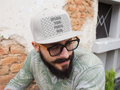 Custom Embroidered Flat Bill Cap — 'Print It Your Way' Patch